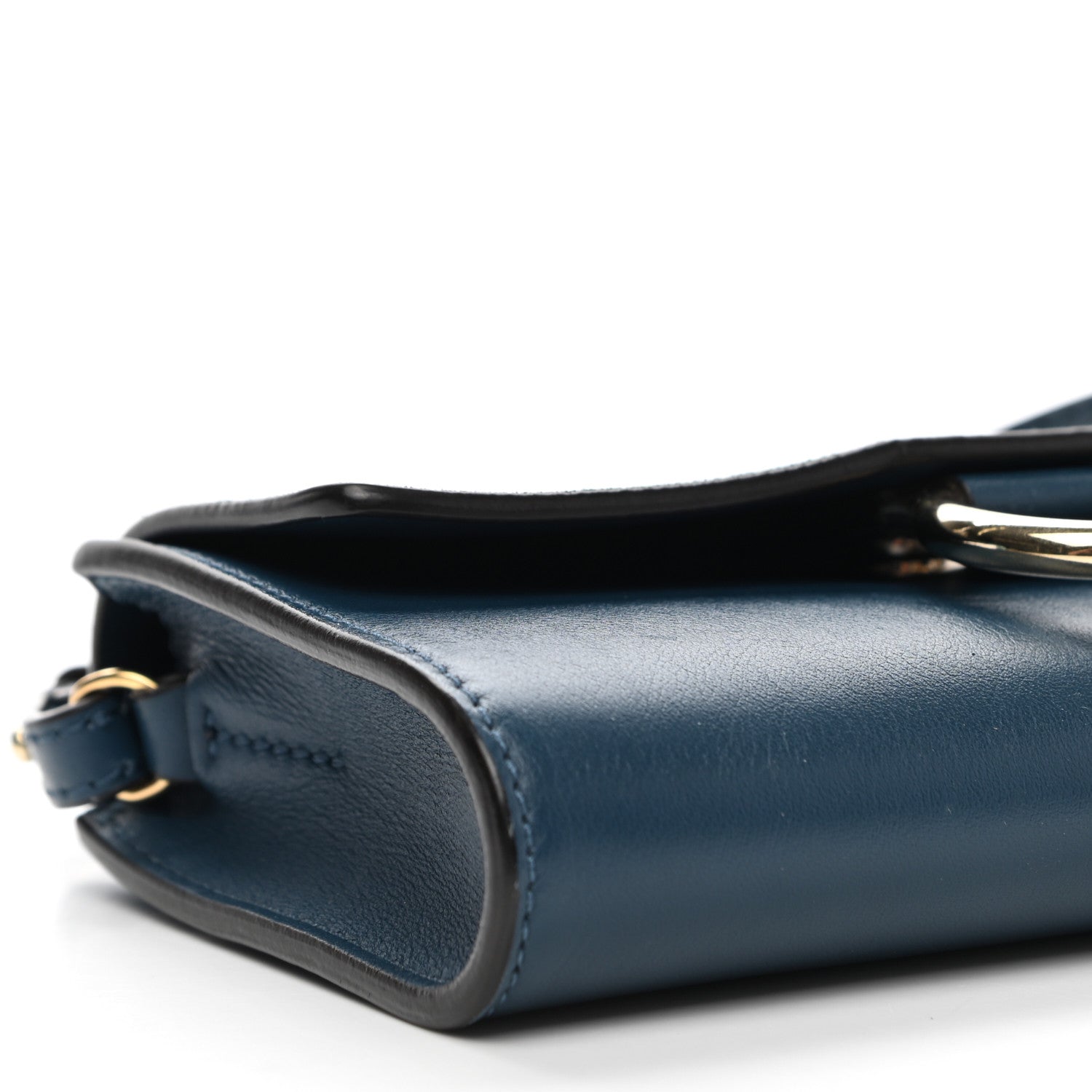 Chloe Suede Calfskin Mini Faye Shoulder Bag Majolica Blue 8 of 11