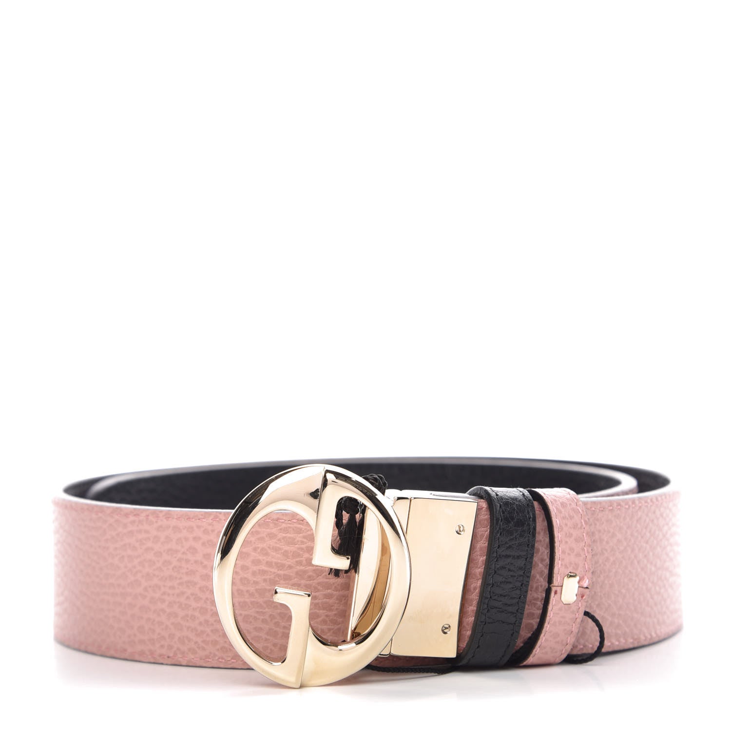 Gucci Calfskin 1973 Reversible Belt 80 32 Black Pink 1 of 6