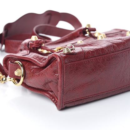 Balenciaga Agneau Giant 12 Gold Hardware Mini City Rouge Cerise 7 of 8