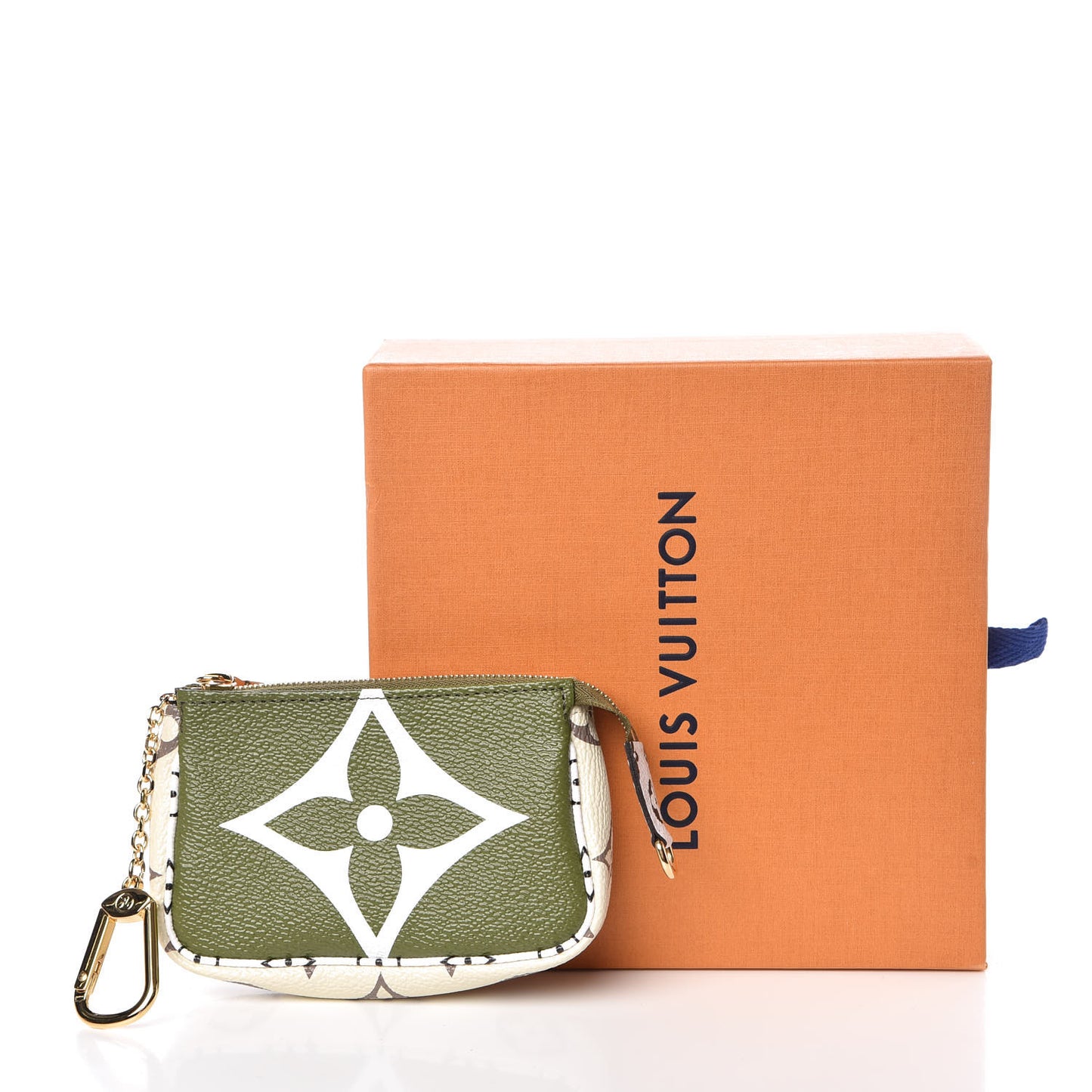 Monogram Giant Micro Pochette Accessories Kaki White