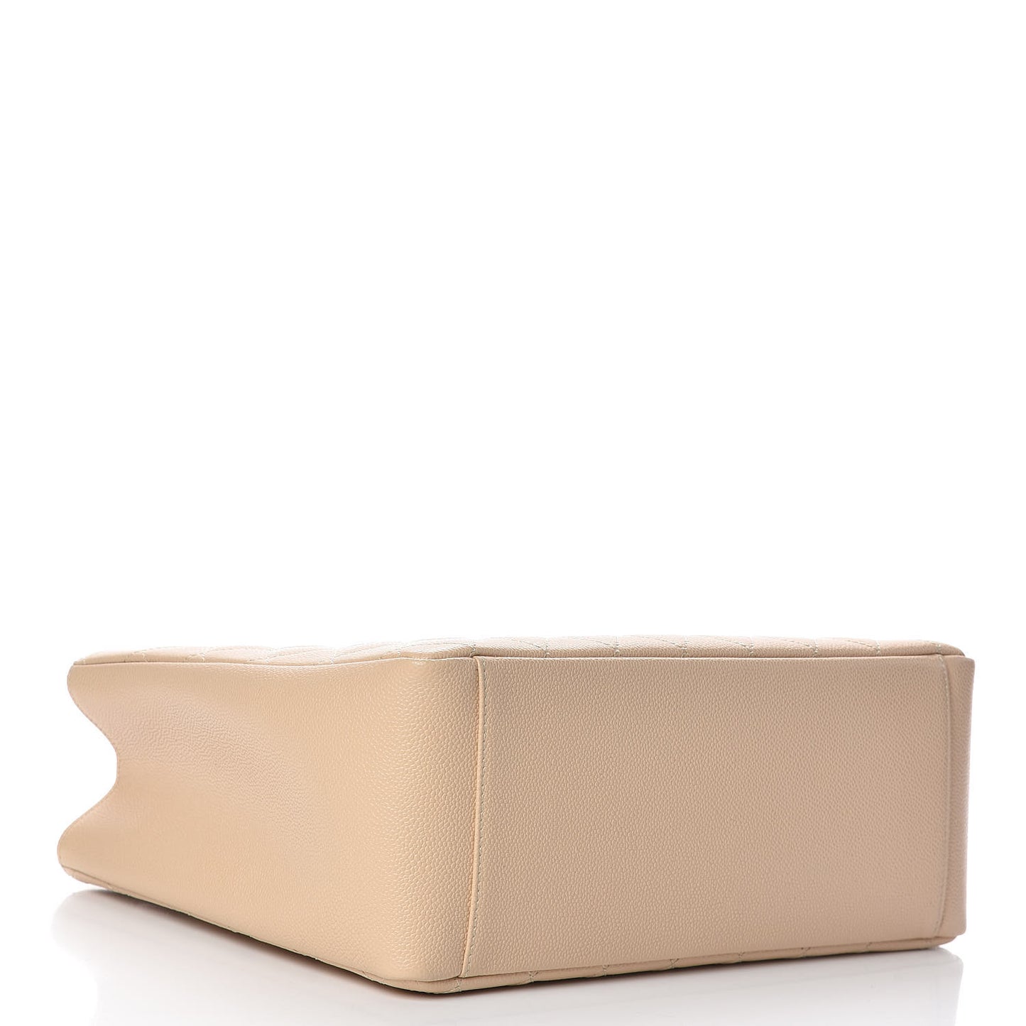 Caviar Quilted Grand Shopping Tote GST Beige Clair