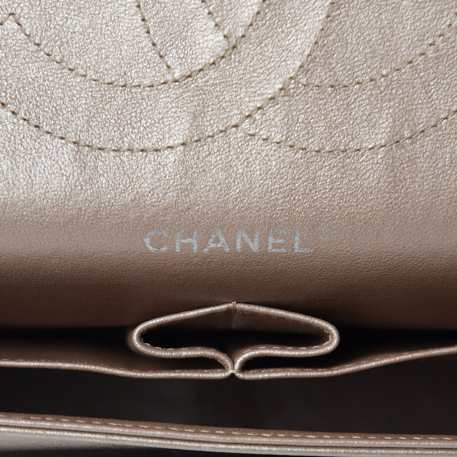 Chanel Metallic Lambskin Quilted Jumbo Double Flap Gold 12 of 15