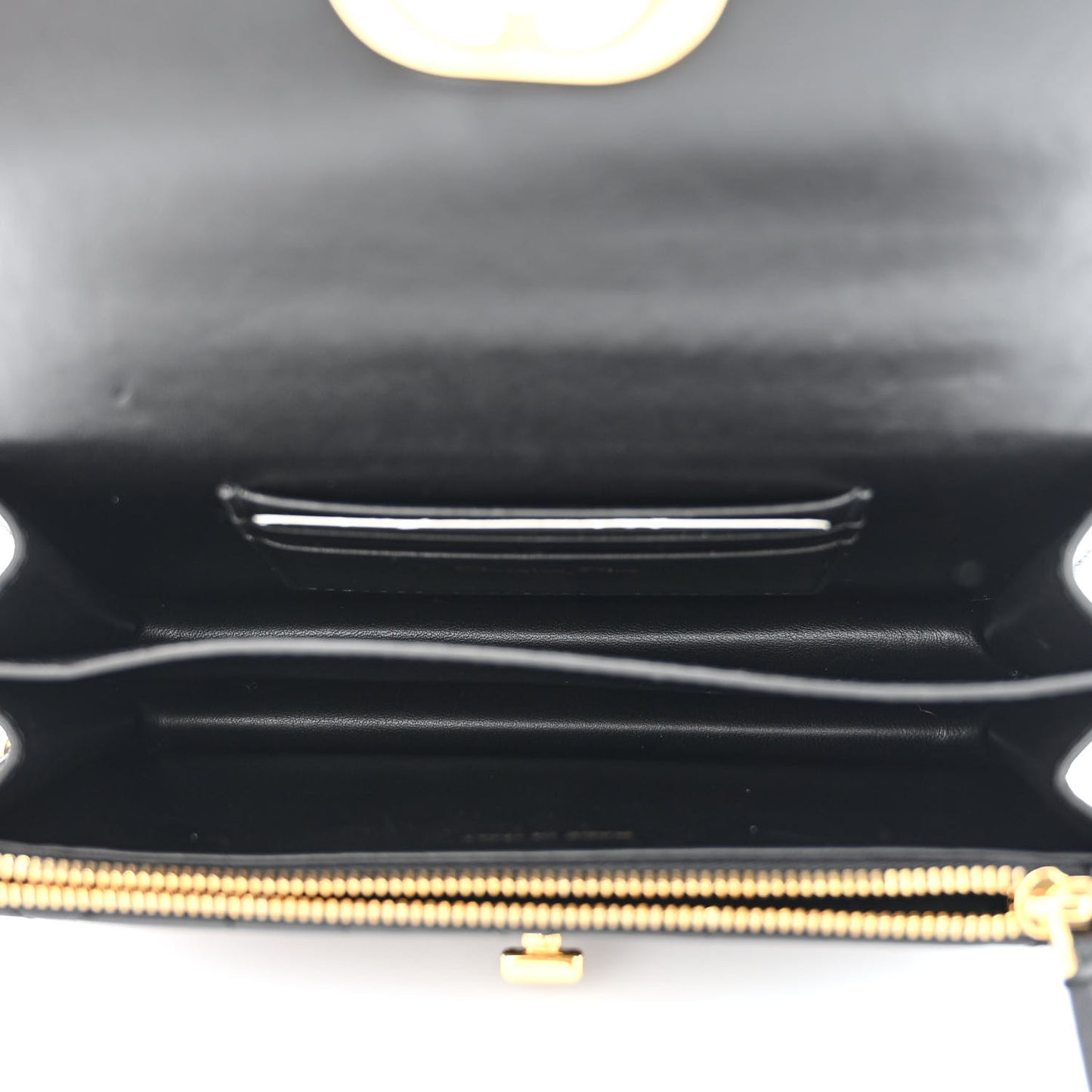 Lambskin Macrocannage Mini Miss Caro Bag Black