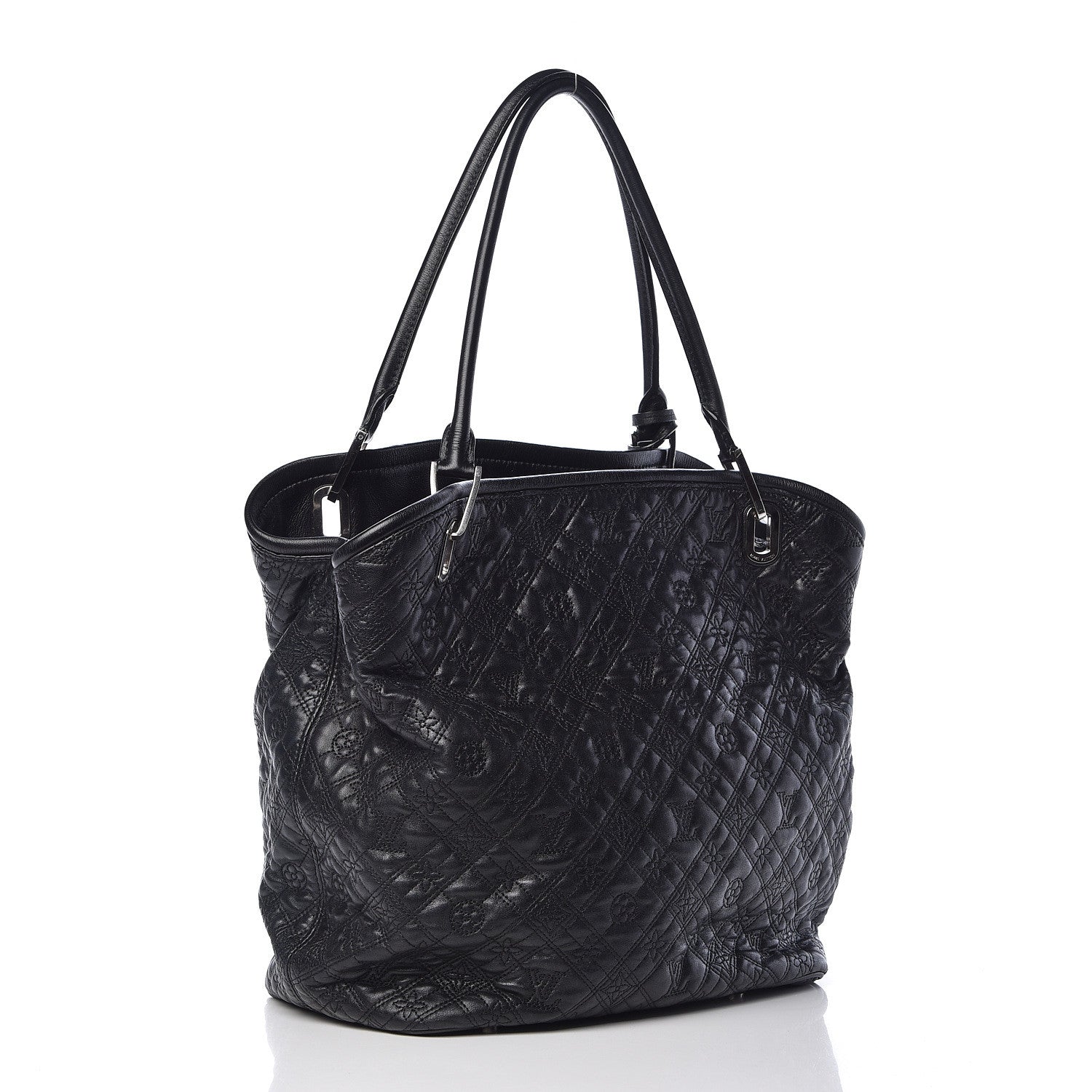 Louis Vuitton Monogram Lambskin Antheia Lilia GM Black 3 of 13