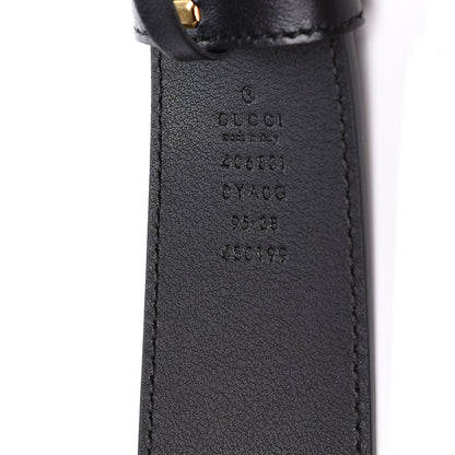 Gucci Plutone Calfskin Double G 40mm Belt 95 38 Black 3 of 3