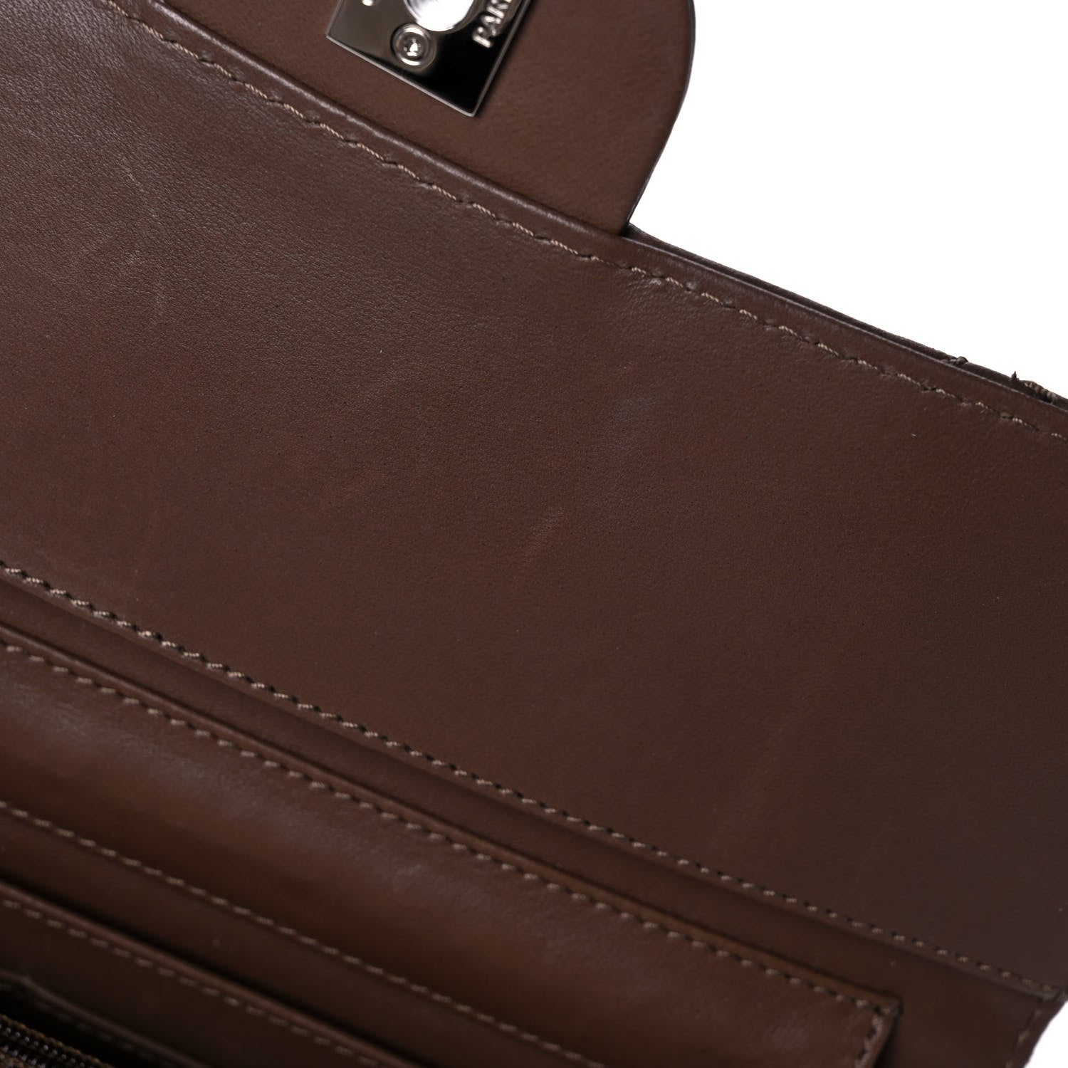Chanel Lambskin Stitched Orient Express Wallet on Chain WOC Brown 12 of 13