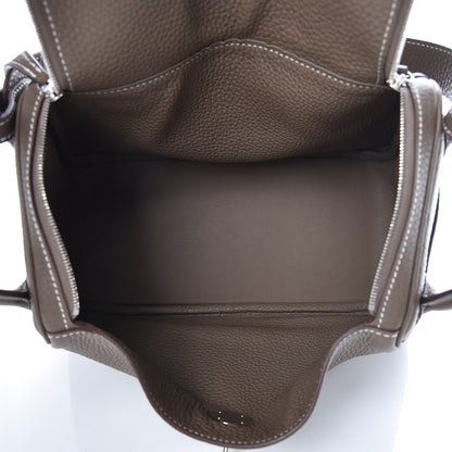 Hermes Taurillon Clemence Lindy 26 Etoupe 7 of 10