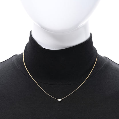 Tiffany 18K Yellow Gold Diamond .15ct Elsa Peretti Diamonds by the Yard Pendant Necklace 2 of 4