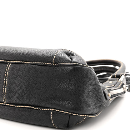 Chanel Grained Calfskin Tassel Hobo Black 9 of 12