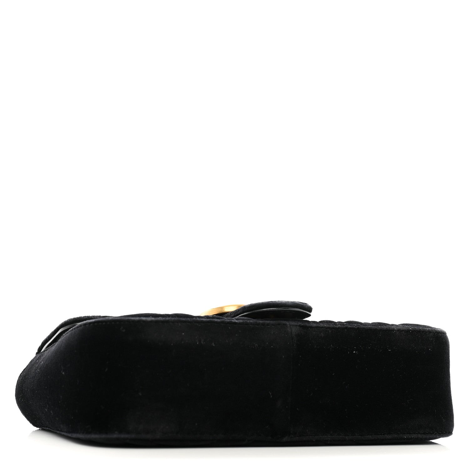 Gucci Velvet Matelasse Mini GG Marmont Shoulder Bag Black 4 of 13