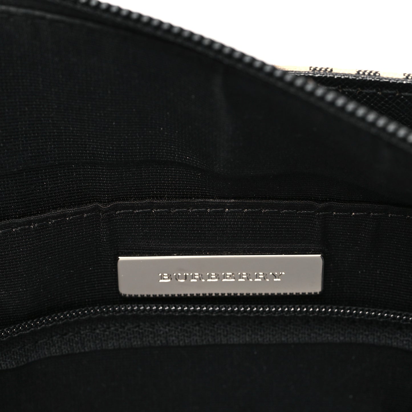 Canvas House Check Small Tote Black