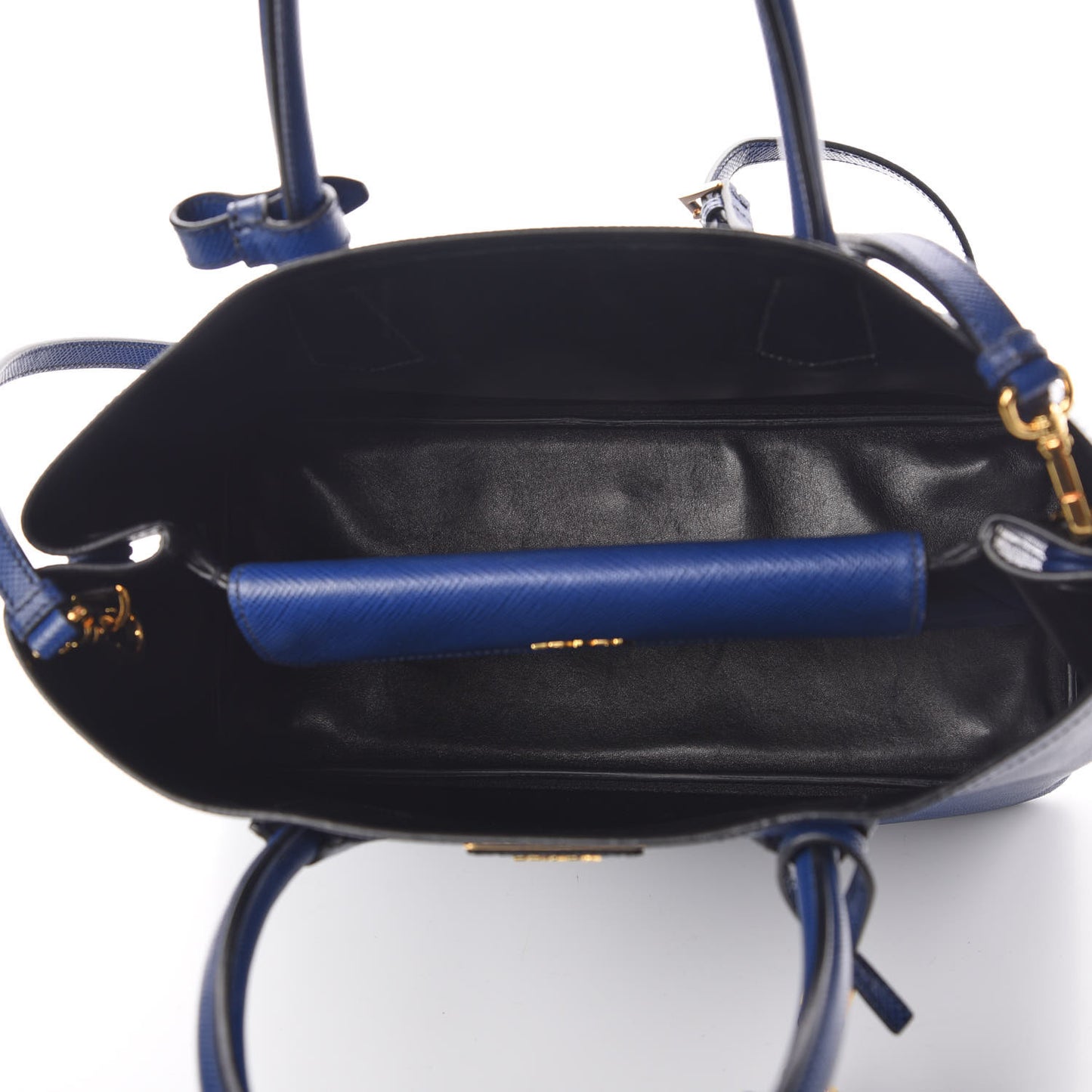 Saffiano Cuir Medium Double Bag Inchiostro