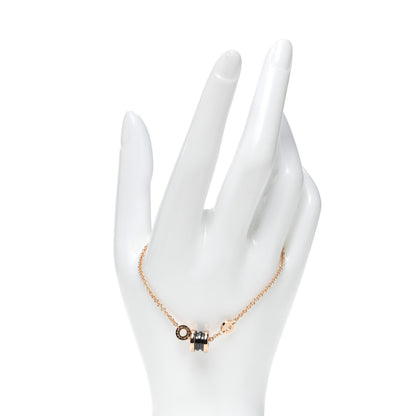 Bulgari 18K Rose Gold Black Ceramic B.Zero1 Bracelet 2 of 6