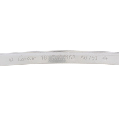 Cartier 18K White Gold 6 Diamond Small LOVE Bracelet 16 3 of 3