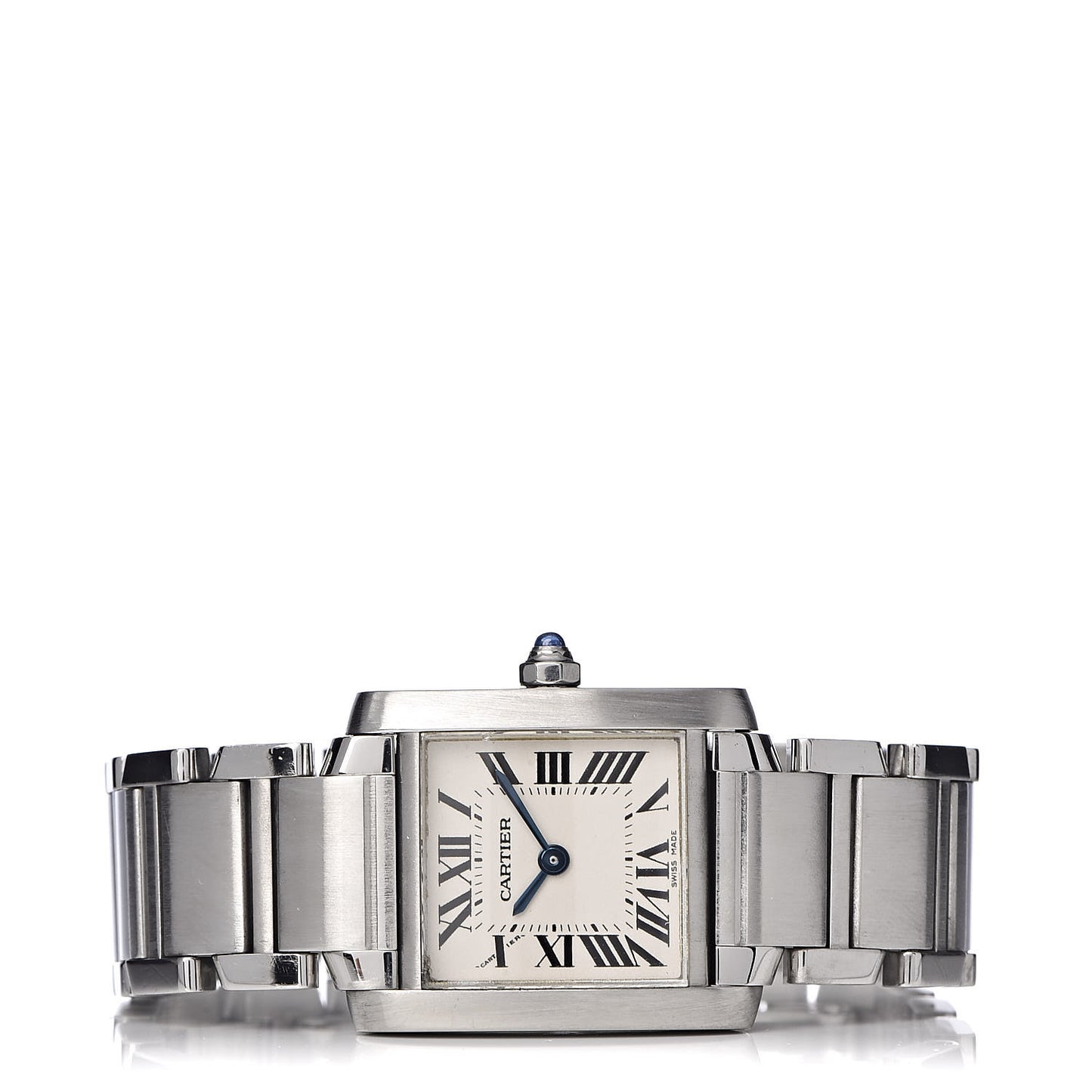 Stainless Steel 20mm Tank Francaise Quartz Watch