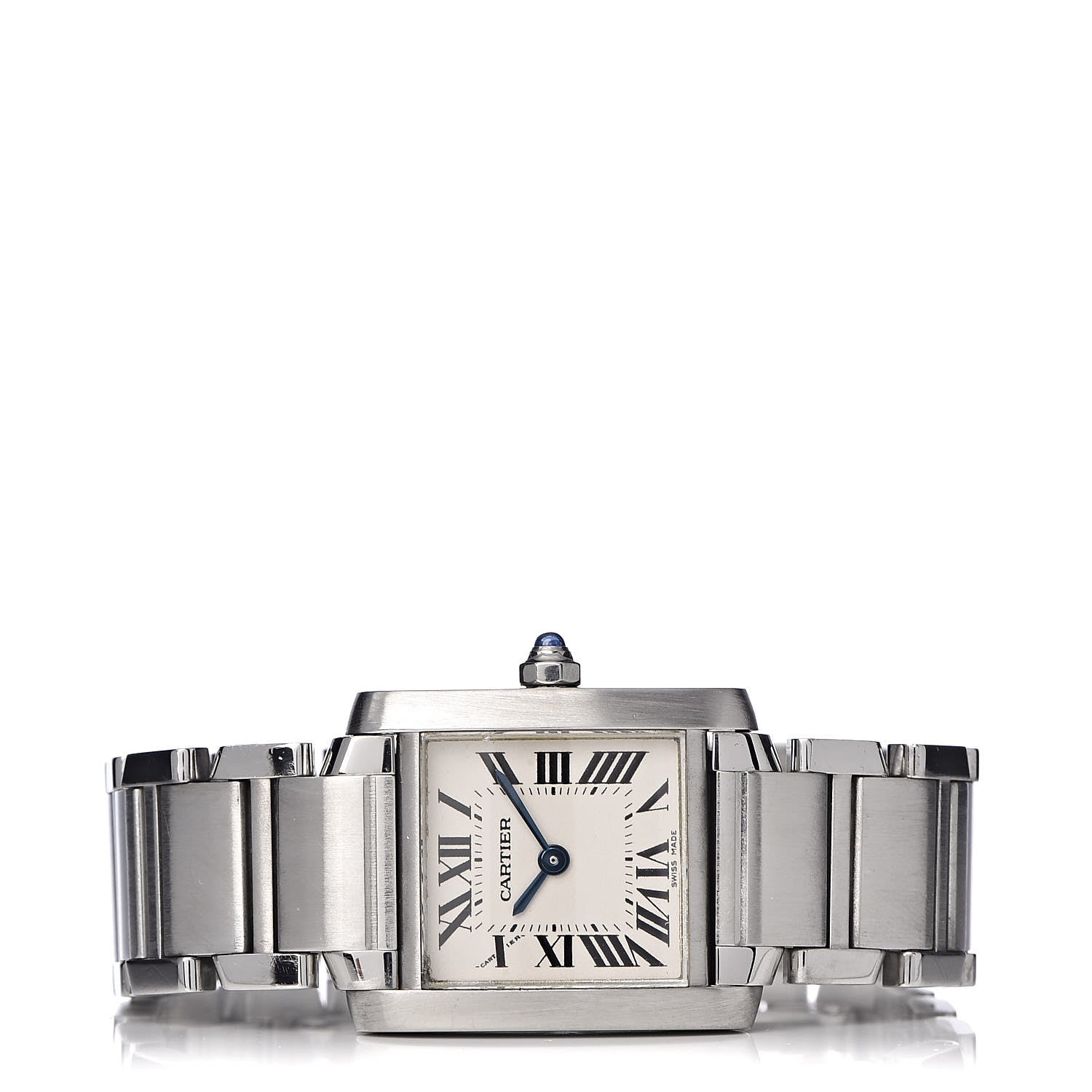 Cartier Stainless Steel 20mm Tank Francaise Quartz Watch 3 of 6