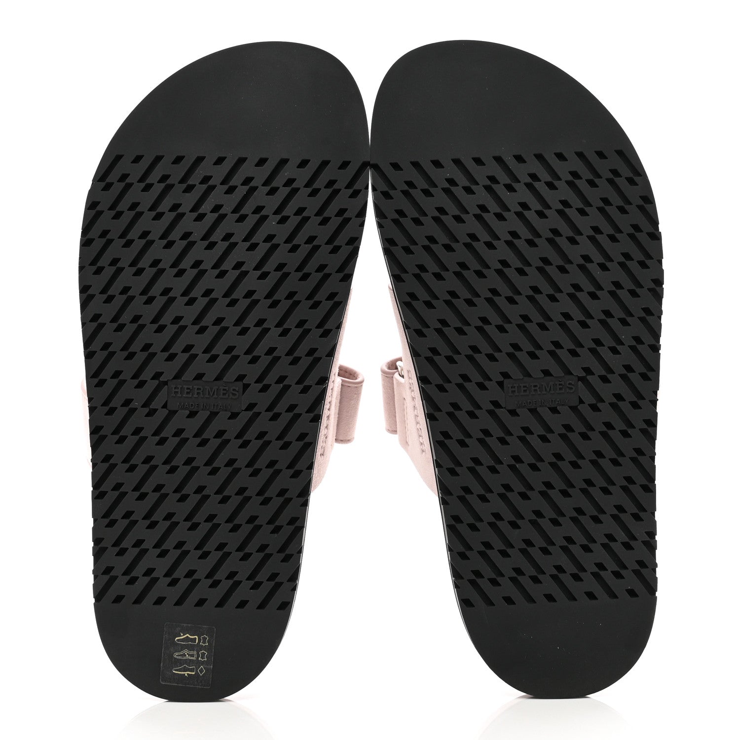 Hermes Suede Goatskin Womens Chypre Sandals 36.5 Rose Porcelaine 5 of 9