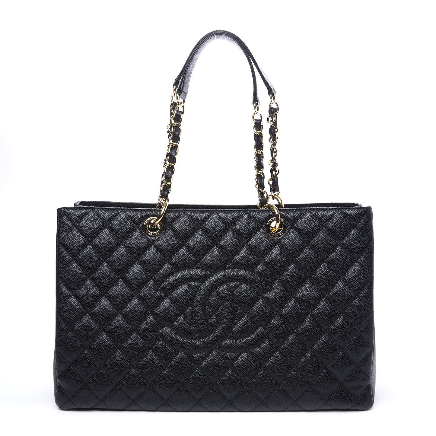 Caviar Quilted XL Grand Shopping Tote GST Black