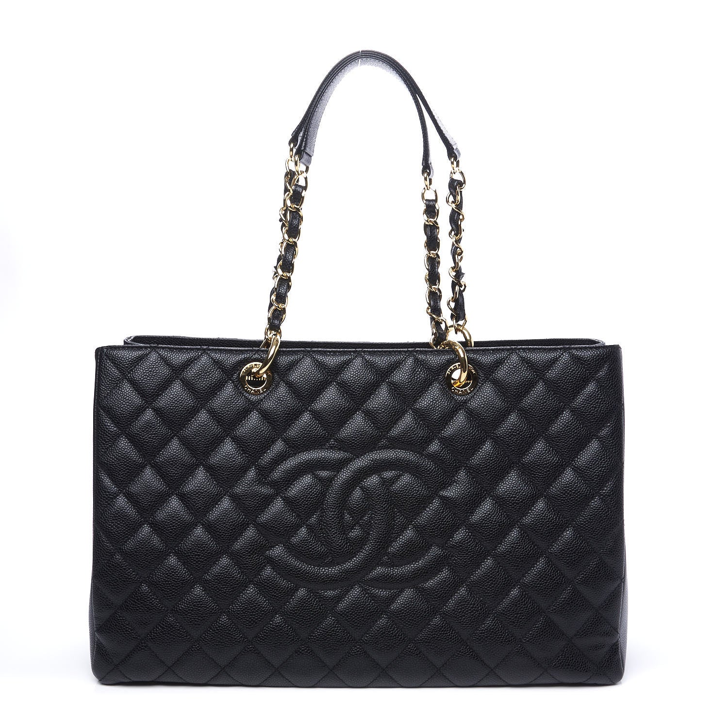 Chanel Caviar Quilted XL Grand Shopping Tote GST Black 1 of 10