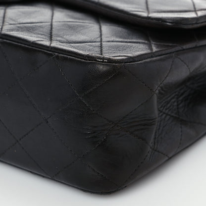 Chanel Lambskin Quilted Medium Double Flap Black 9 of 14