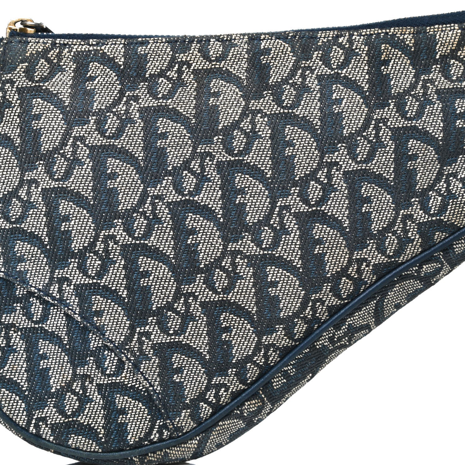 Christian Dior Monogram Mini Saddle Pochette Navy 6 of 13
