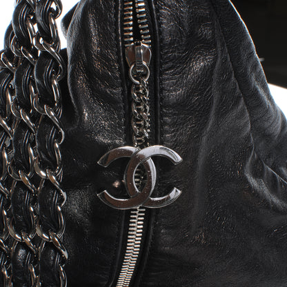 Chanel Lambskin Large Rock and Chain Hobo Black 6 of 9