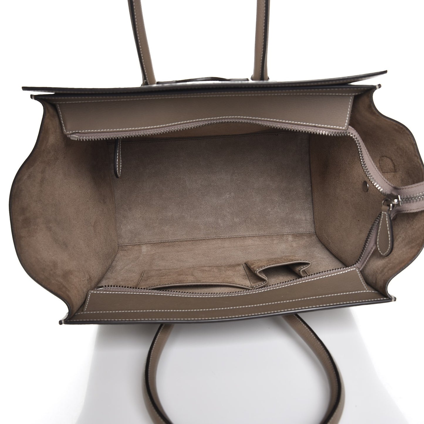 Drummed Calfskin Mini Luggage Souris