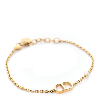 Christian Dior Pearl CD Bracelet Gold 1 of 4