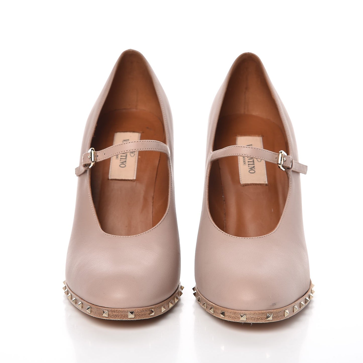 Calfskin Soul Rockstud Mary Jane 110mm Pumps 38 Poudre