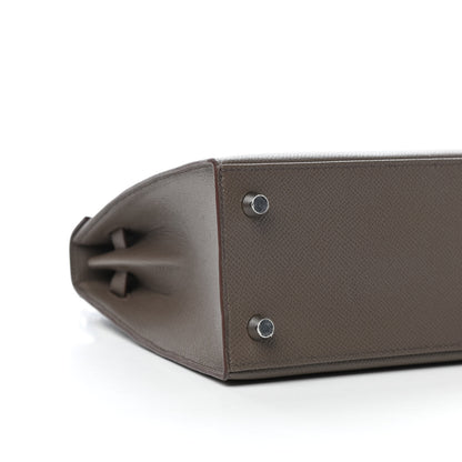 Hermes Epsom Kelly Sellier 25 Etain 9 of 10