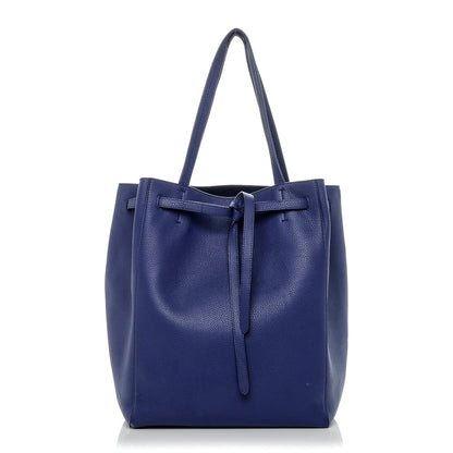 Celine Soft Grained Calfskin Medium Belt Cabas Phantom Indigo 1 of 8