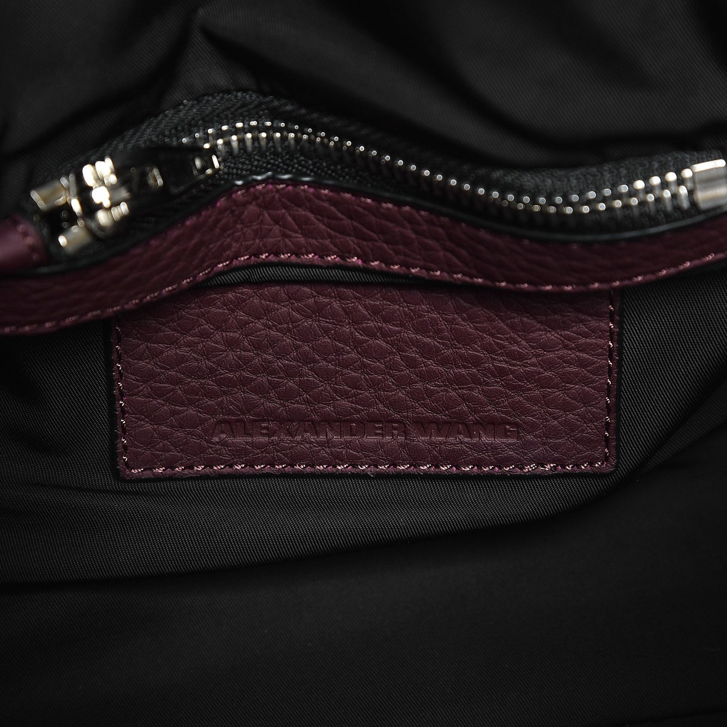 Pebbled Calfskin Mini Rockie Matte Oxblood