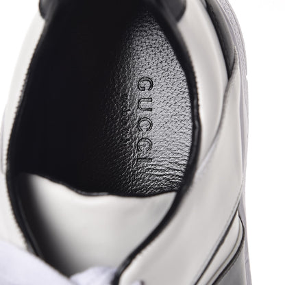 Gucci Calfskin Womens Interlocking G Sneakers 37 Black White 7 of 9