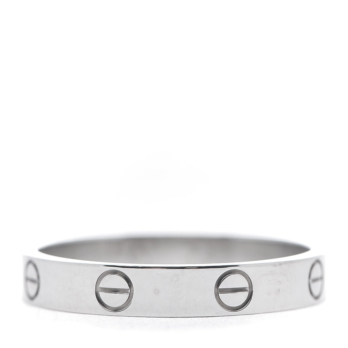 18K White Gold 3.5mm LOVE Wedding Band Ring 61 9.5