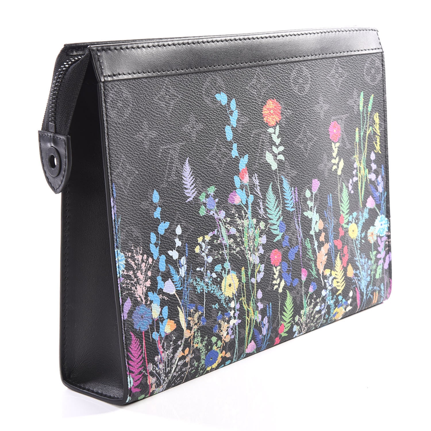 Louis Vuitton Monogram Eclipse Folia Pochette Voyage MM 2 of 13