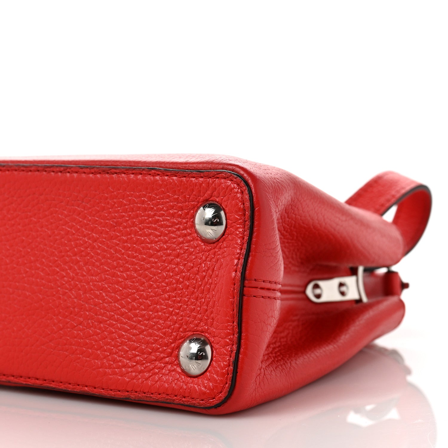 Louis Vuitton Taurillon Capucines BB Coquelicot 7 of 10