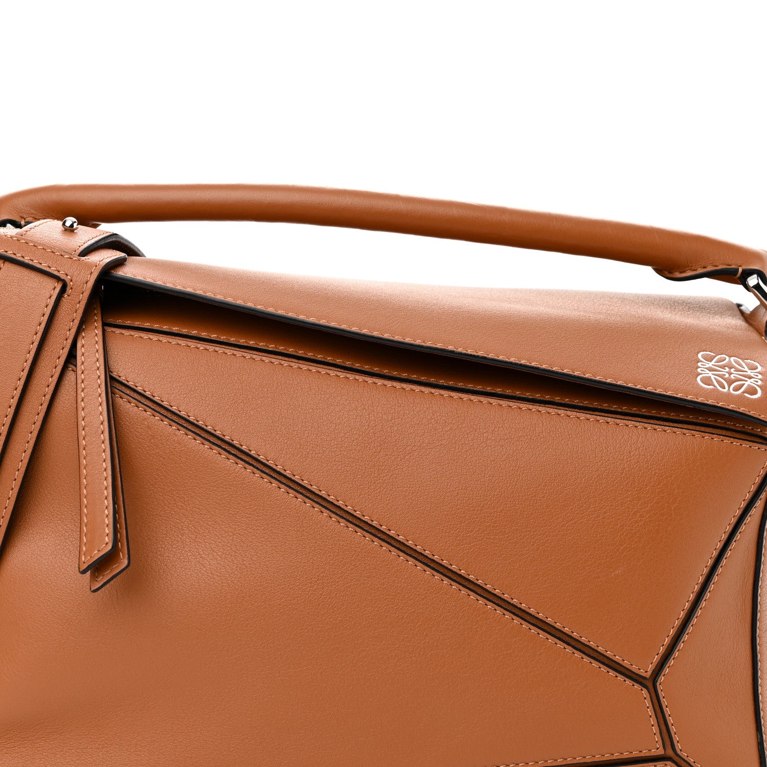 Loewe Calfskin Medium Puzzle Bag Tan 8 of 10