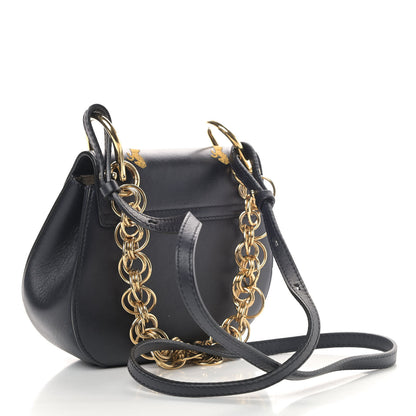 Chloe Calfskin Little Horses Embroidered Mini Drew Bijou Shoulder Bag Full Blue 3 of 13