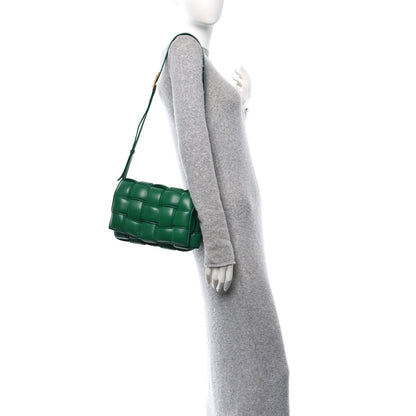 Bottega Veneta Lambskin Maxi Intrecciato Padded Cassette Crossbody Bag Racing Green 2 of 13