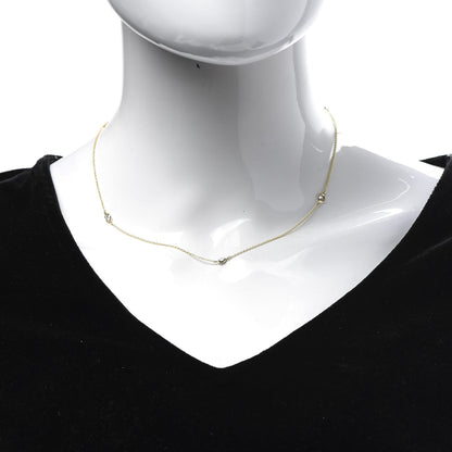 Tiffany 18K Yellow Gold Diamond .75ctw 5 Station Diamonds by the Yard Necklace 2 of 9