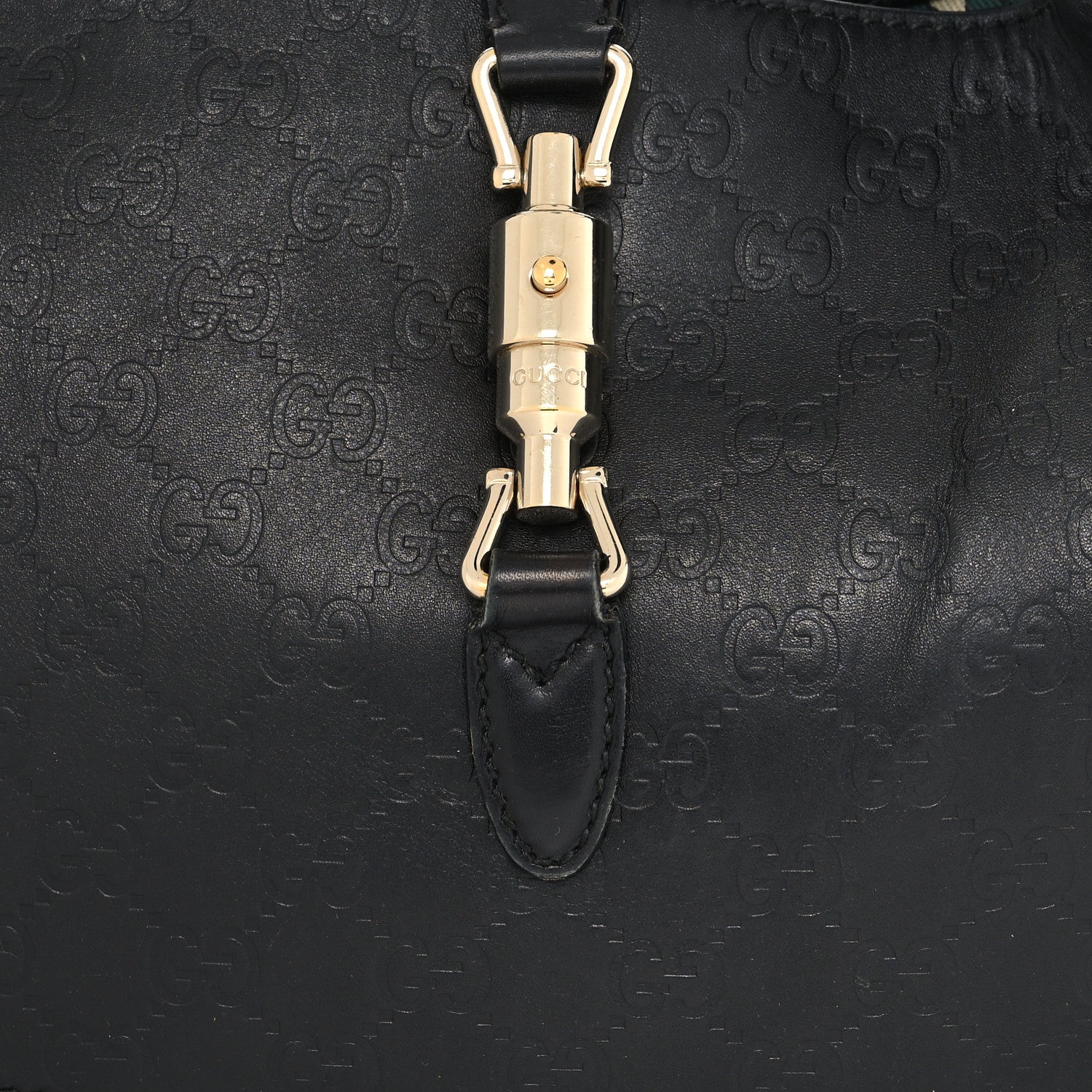 Gucci Guccissima Small Jackie O Hobo Black 12 of 13