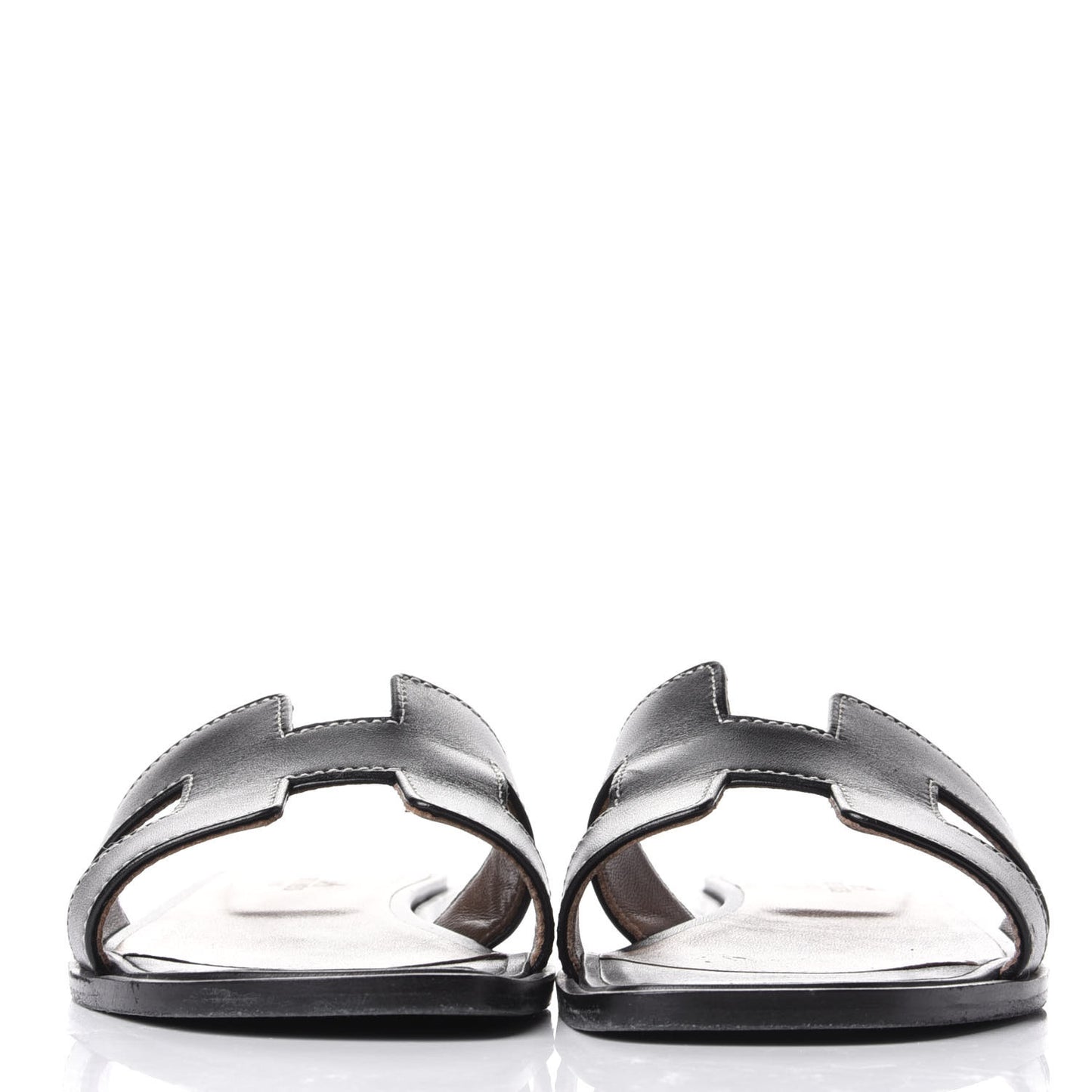 Box Calfskin Oran Sandals 36 Black