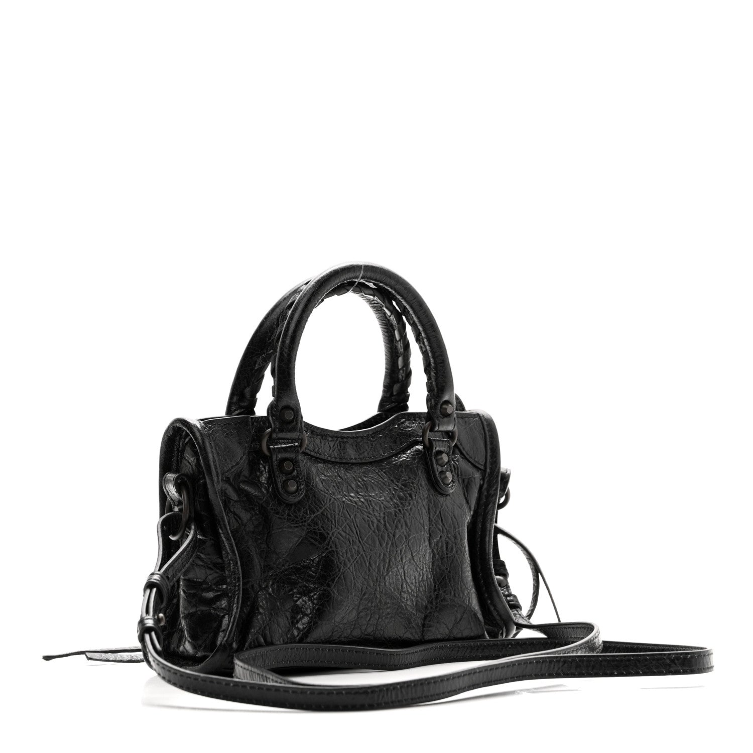Balenciaga Agneau Arena Classic Hardware Nano Le City Black 3 of 10