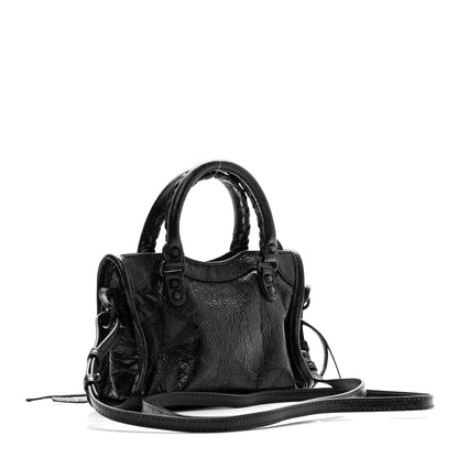 Balenciaga Agneau Arena Classic Hardware Nano Le City Black 3 of 10