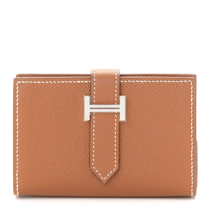 Hermes Epsom Mini Bearn Wallet Gold 1 of 6