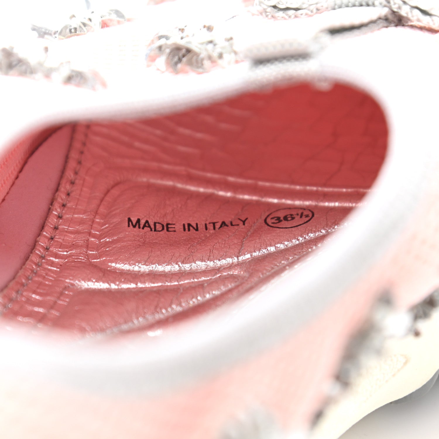 Christian Dior Technical Canvas Embellished Dior Fusion Sneakers 36.5 Pink Gray 8 of 8