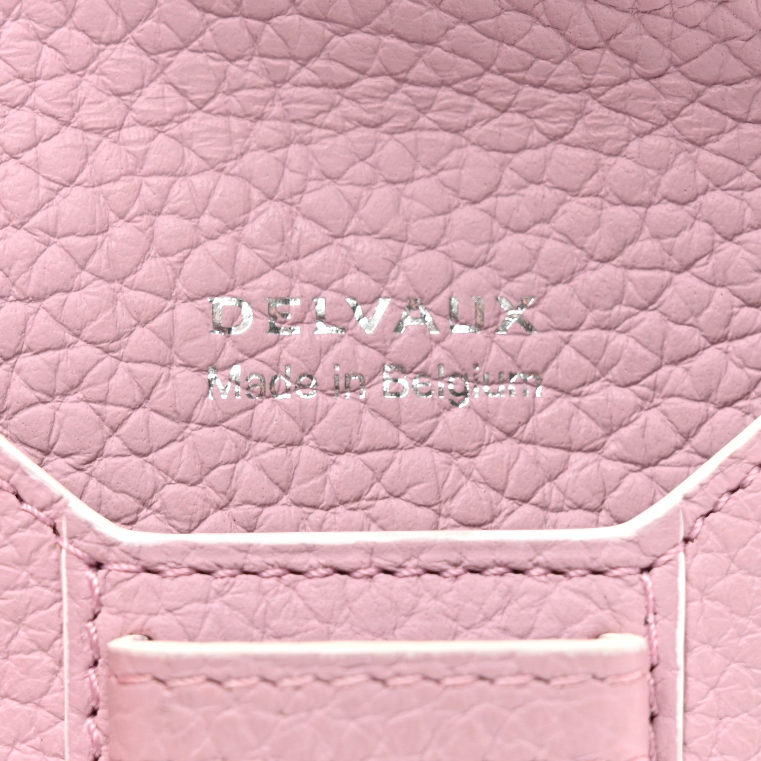 Delvaux Taurillon Soft Presse Visite Card Holder Pink 6 of 7