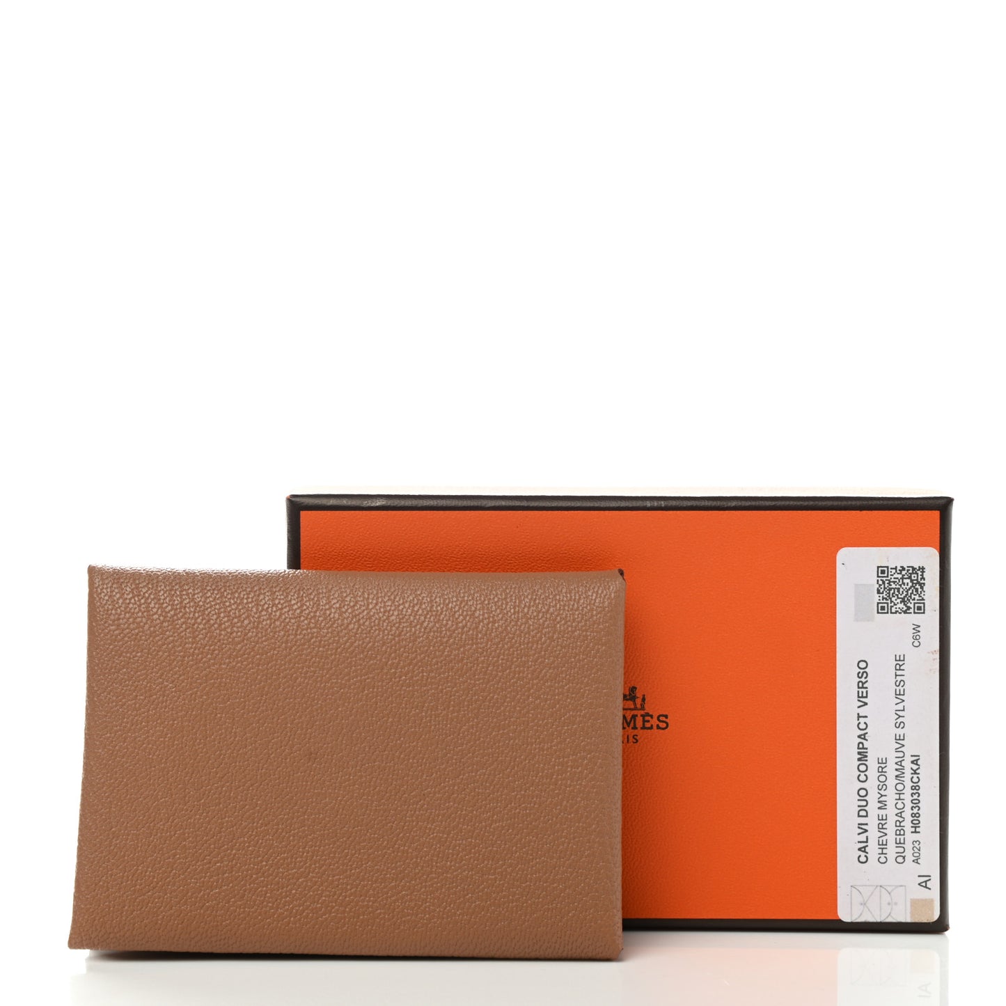 Chevre Mysore Verso Calvi Duo Card Case Quebracho Mauve Sylvestre