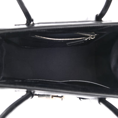 Givenchy Calfskin Crocodile Embossed Medium Lock Antigona Black 5 of 10