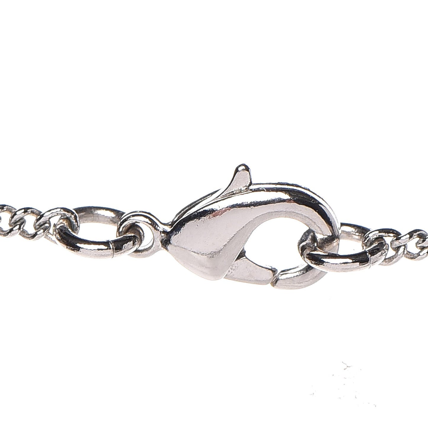Crystal CC Ball Pendant Necklace Silver